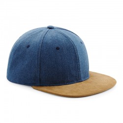 Snapback Suede peak Beechfield Headwear 